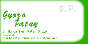 gyozo patay business card