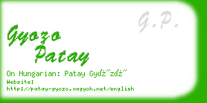 gyozo patay business card